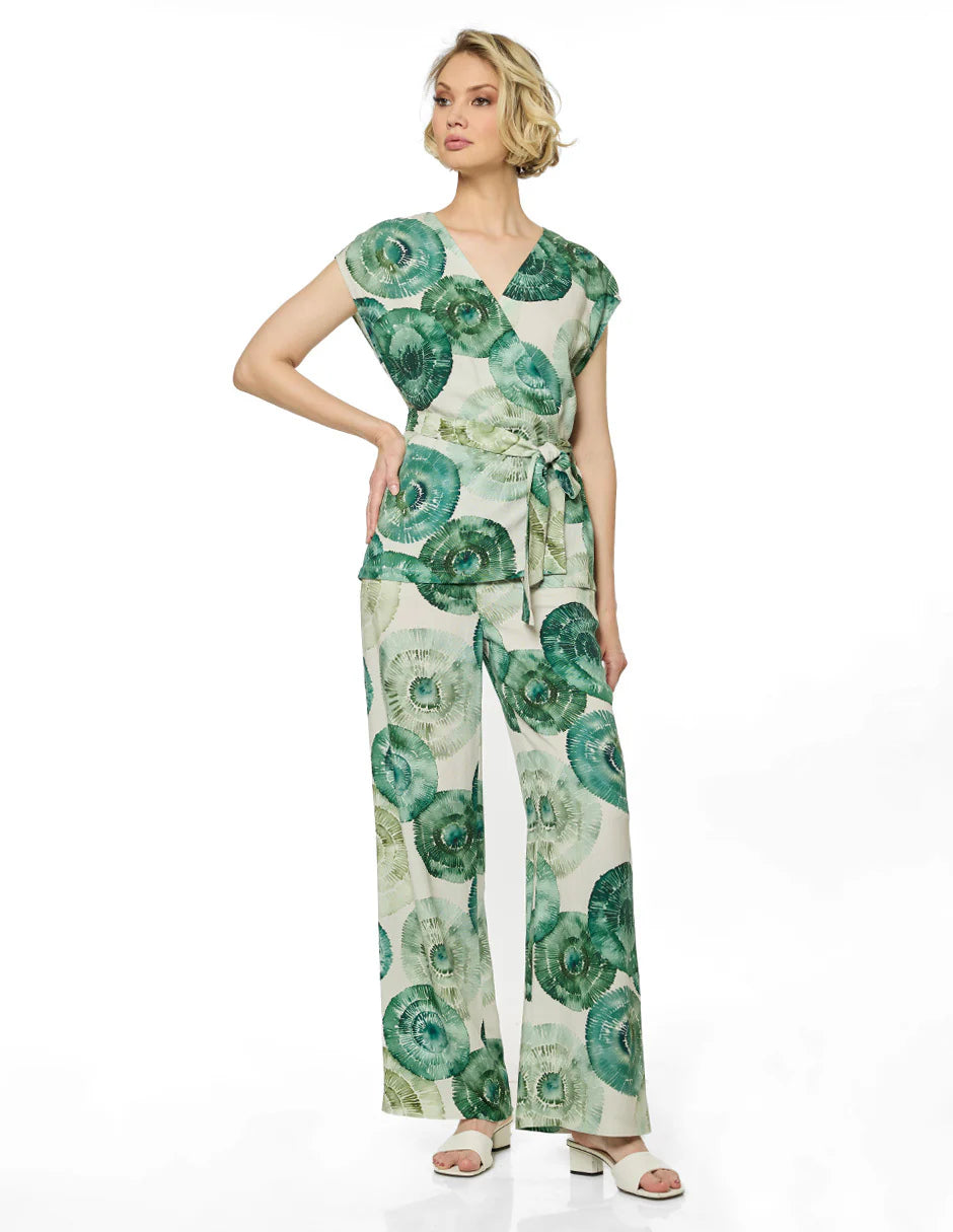 PANTALÓN VERDE ESTAMPADO 126431