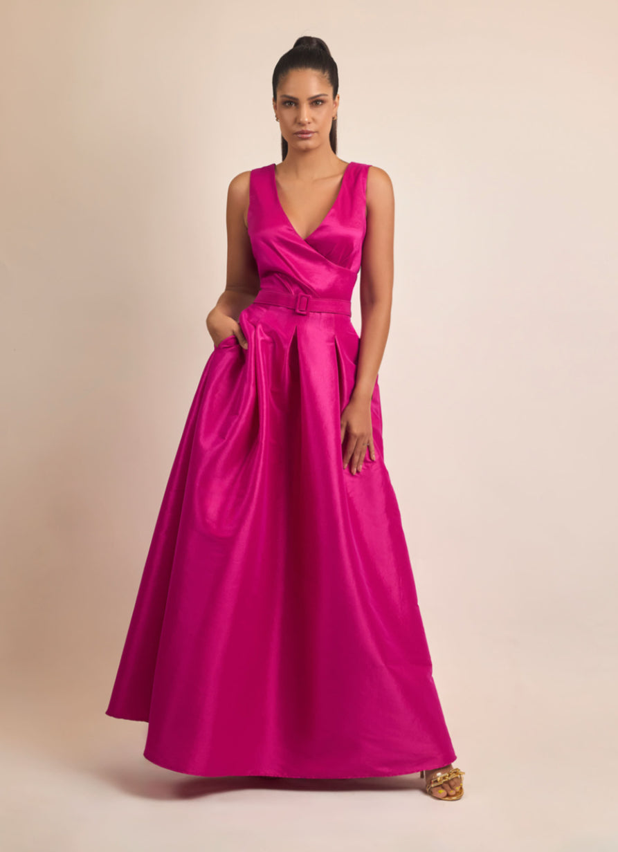 VESTIDO LARGO FIUSCHA/AZUL 57177