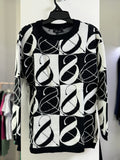 SUÉTER NEGRO ESTAMPADO L33364