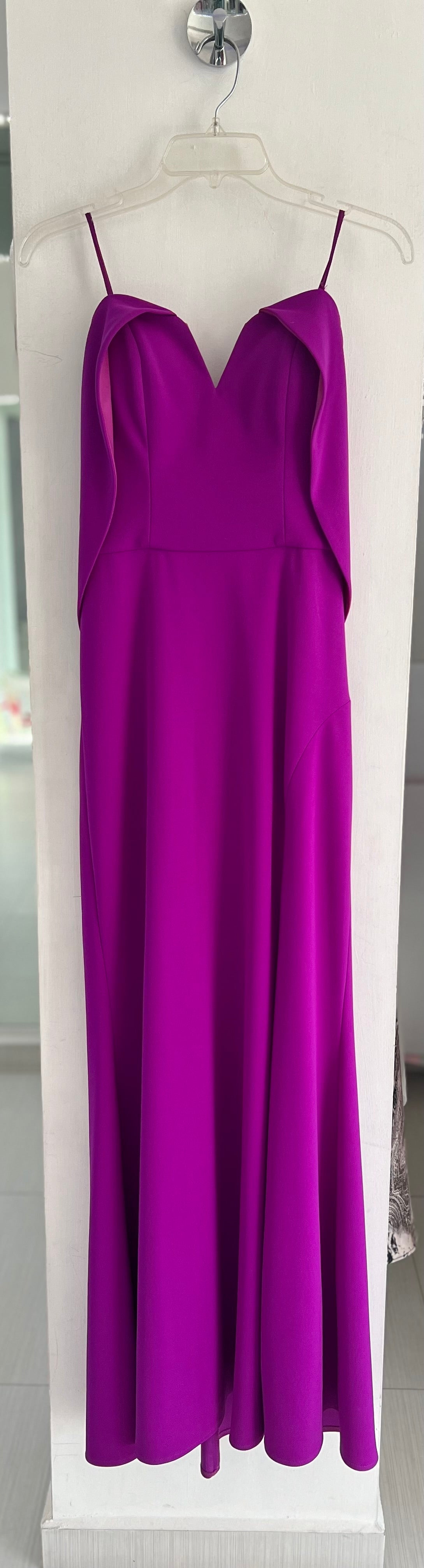 VESTIDO LARGO NEGRO/BUGAMBILIA/VERDE ESCOTE CORAZÓN 56689
