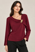 BLUSA SHEDRON/VINO L37197