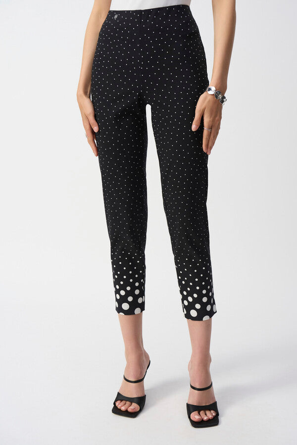 PANTALÓN NEGRO ESTAMPADO LUNARES 251223