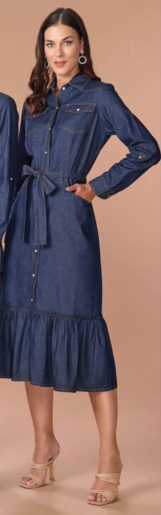 VESTIDO MIDI MEZCLILLA 1163