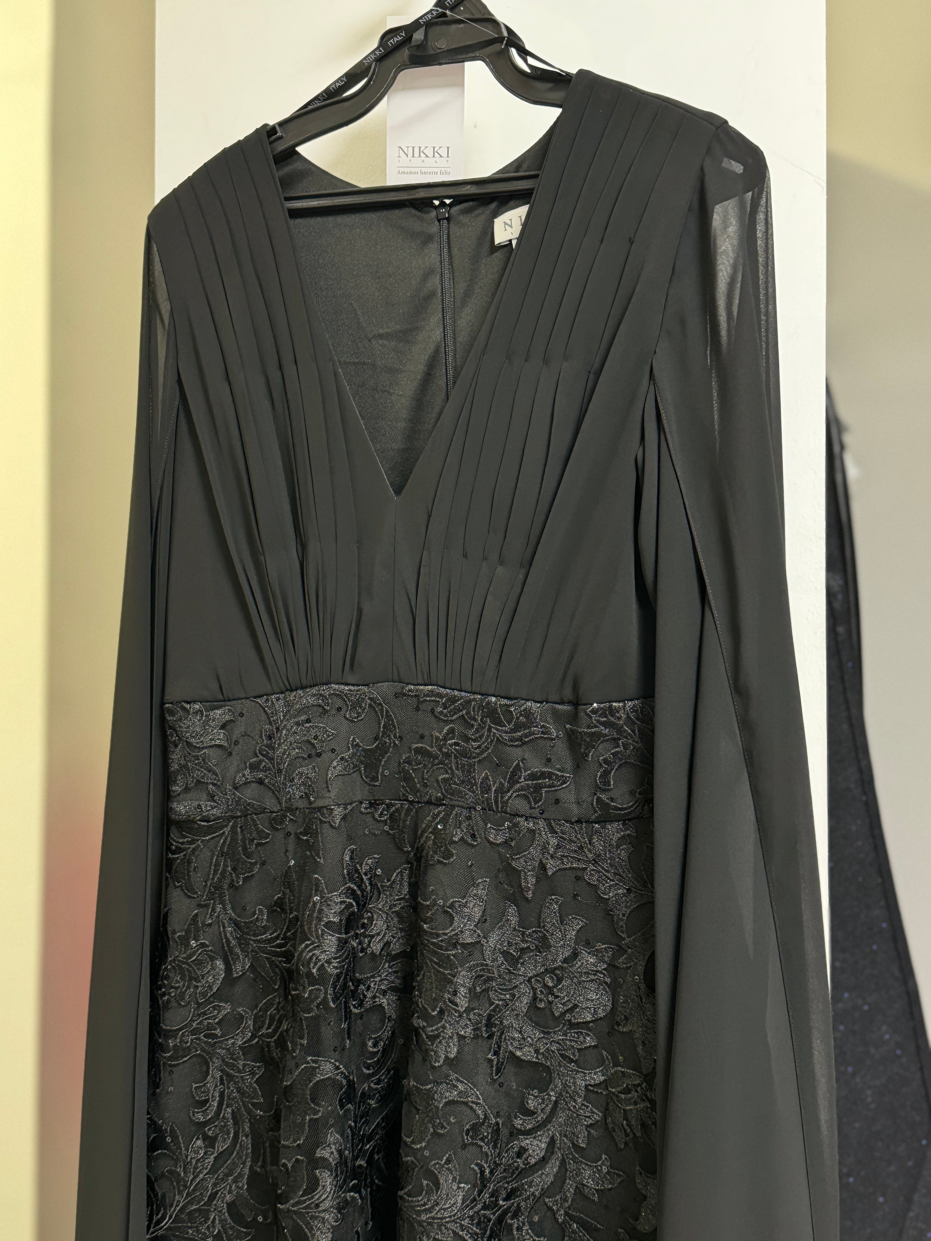 VESTIDO LARGO NEGRO 56826