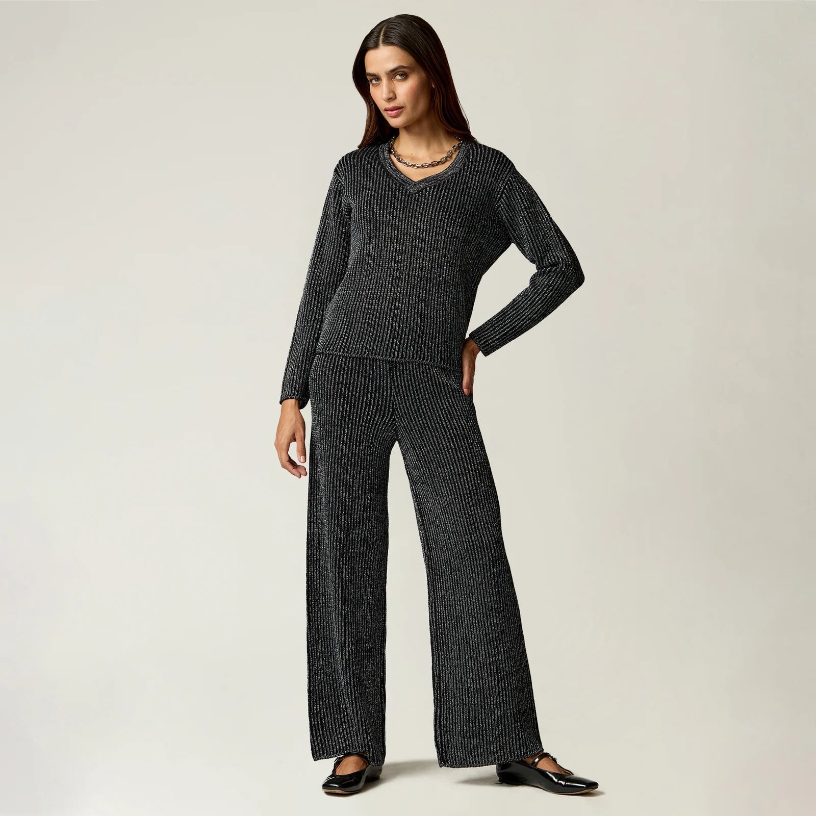 SUÉTER TEJIDO NEGRO R22545