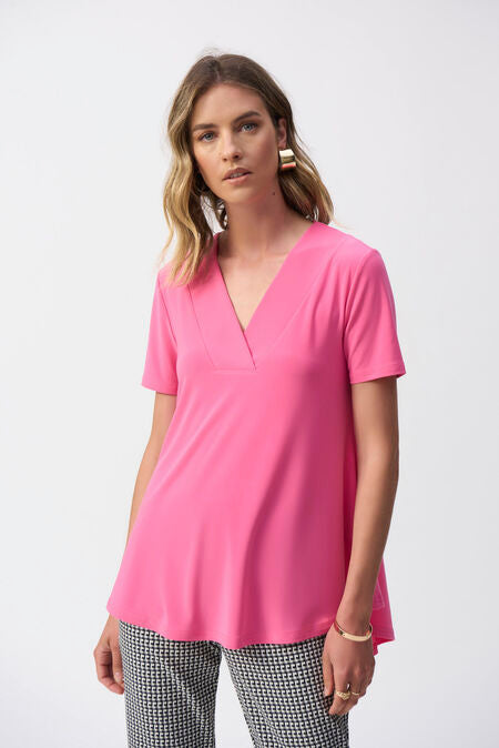 BLUSA ROSA/ROJO/FIUSCHA CUELLO V 251125