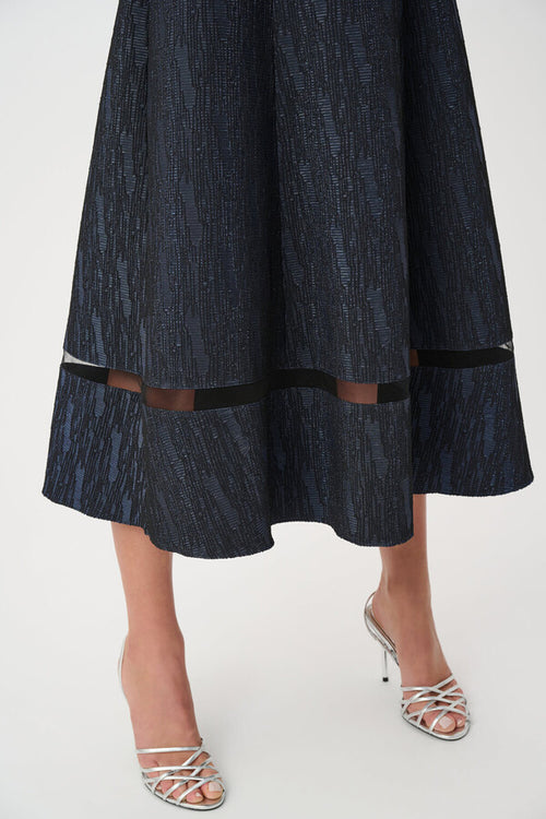 VESTIDO MIDI AZUL MARINO 263742