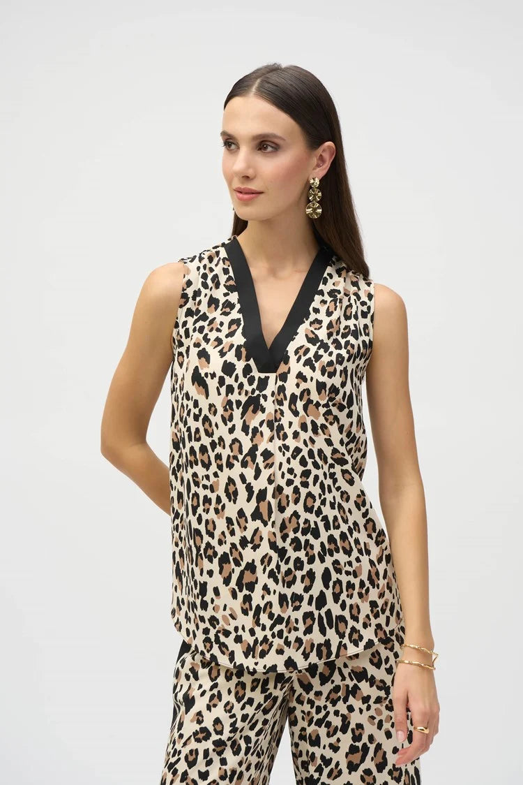 BLUSA BEIGE ANIMAL PRINT 252118