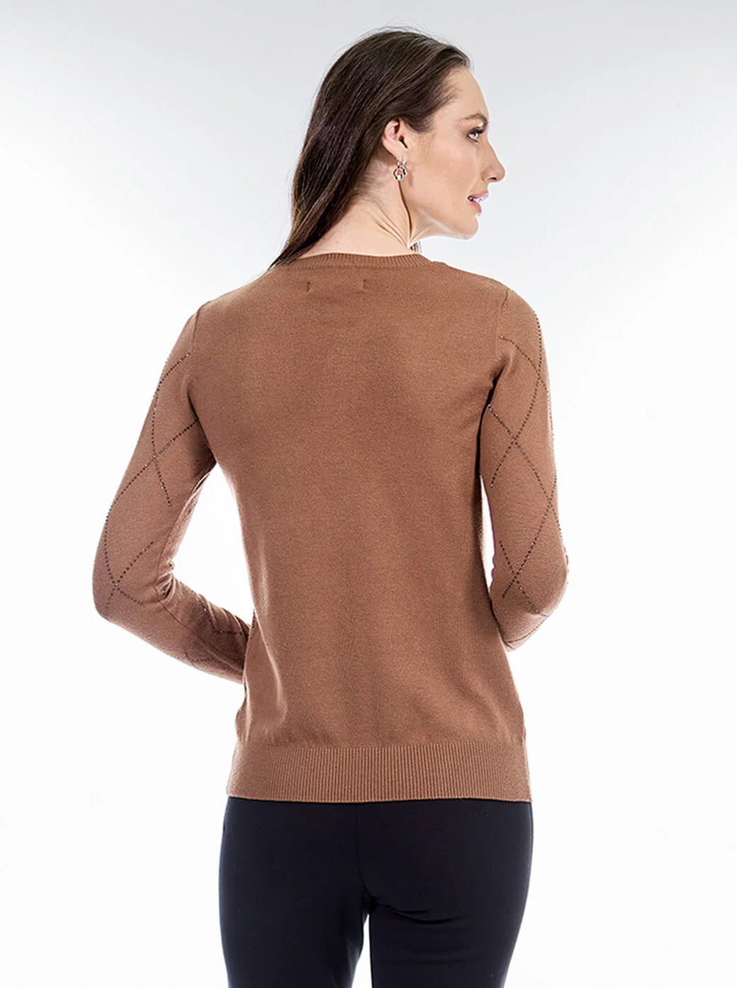 SUÉTER CAFE/GRIS/NEGRO 224979