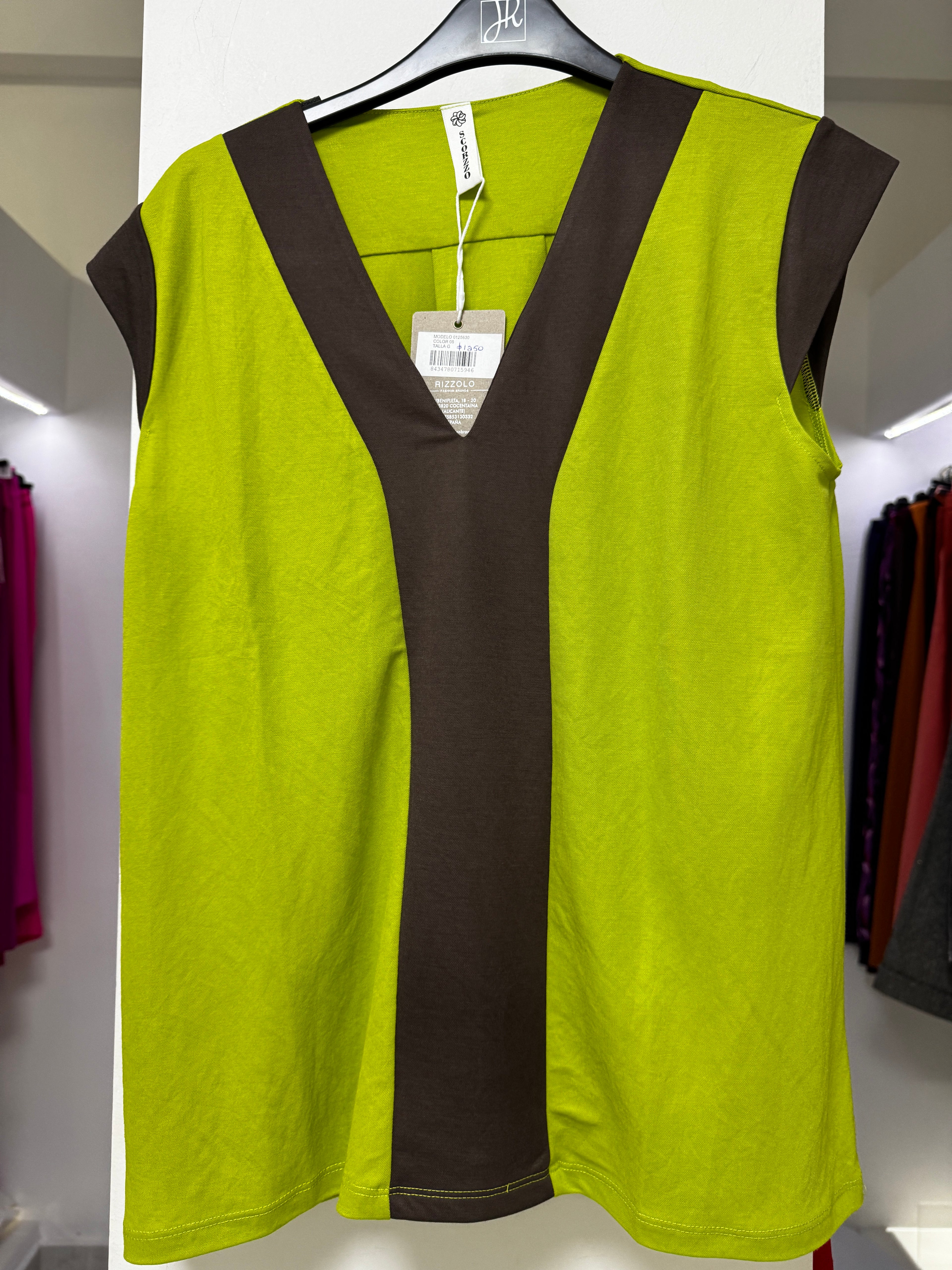 BLUSA VERDE LIMÓN 125630