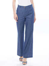 Cargar imagen en el visor de la galería, PANTALÓN JEANS AZUL PIERNA AMPLIA 125180
