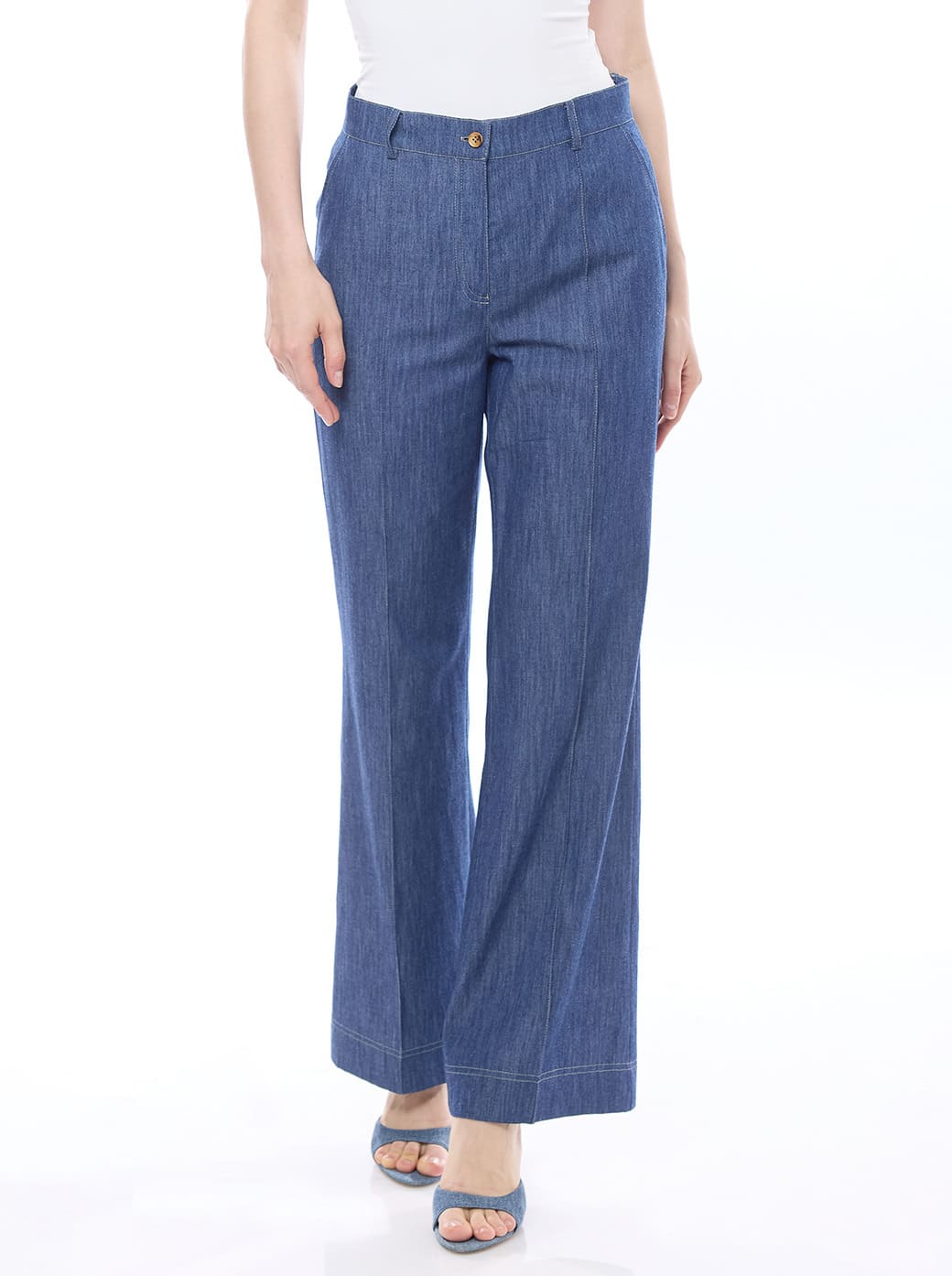 PANTALÓN JEANS AZUL PIERNA AMPLIA 125180