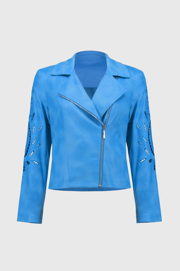 CHAQUETA AZUL/BEIGE MANGA CALADA 251936