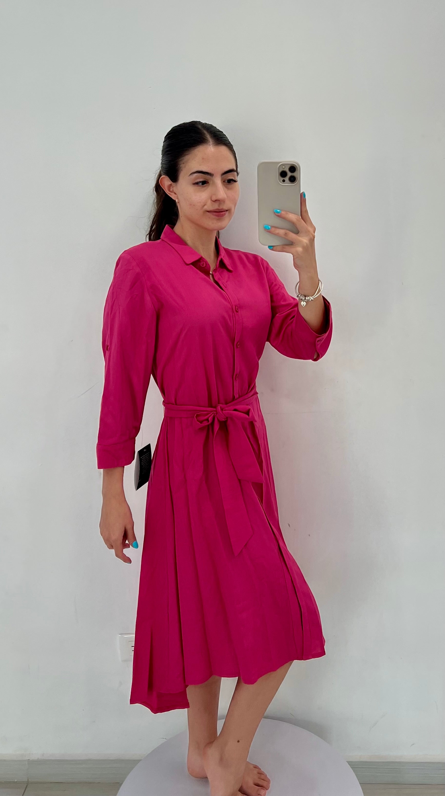 VESTIDO CORTO LIMÓN/ROSA/FIUSCHA L35353