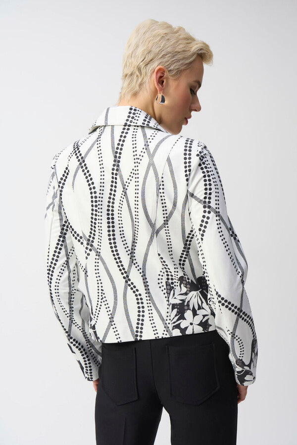 CHAQUETA BLANCA ESTAMPADA 251910