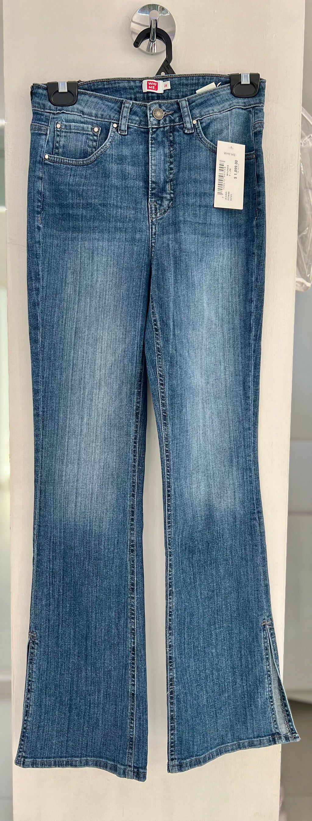 PANTALÓN JEANS AZUL CAMPANA W12424
