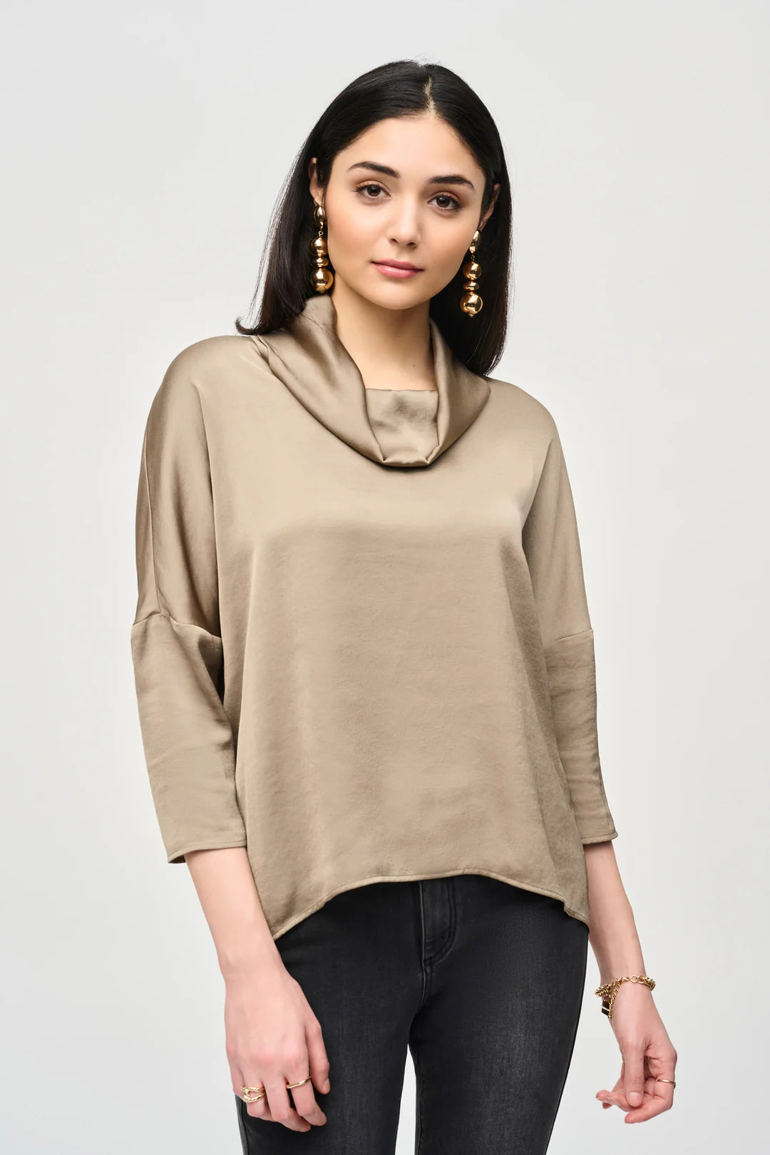 BLUSA SATÉN CUELLO CAÍDO 243189