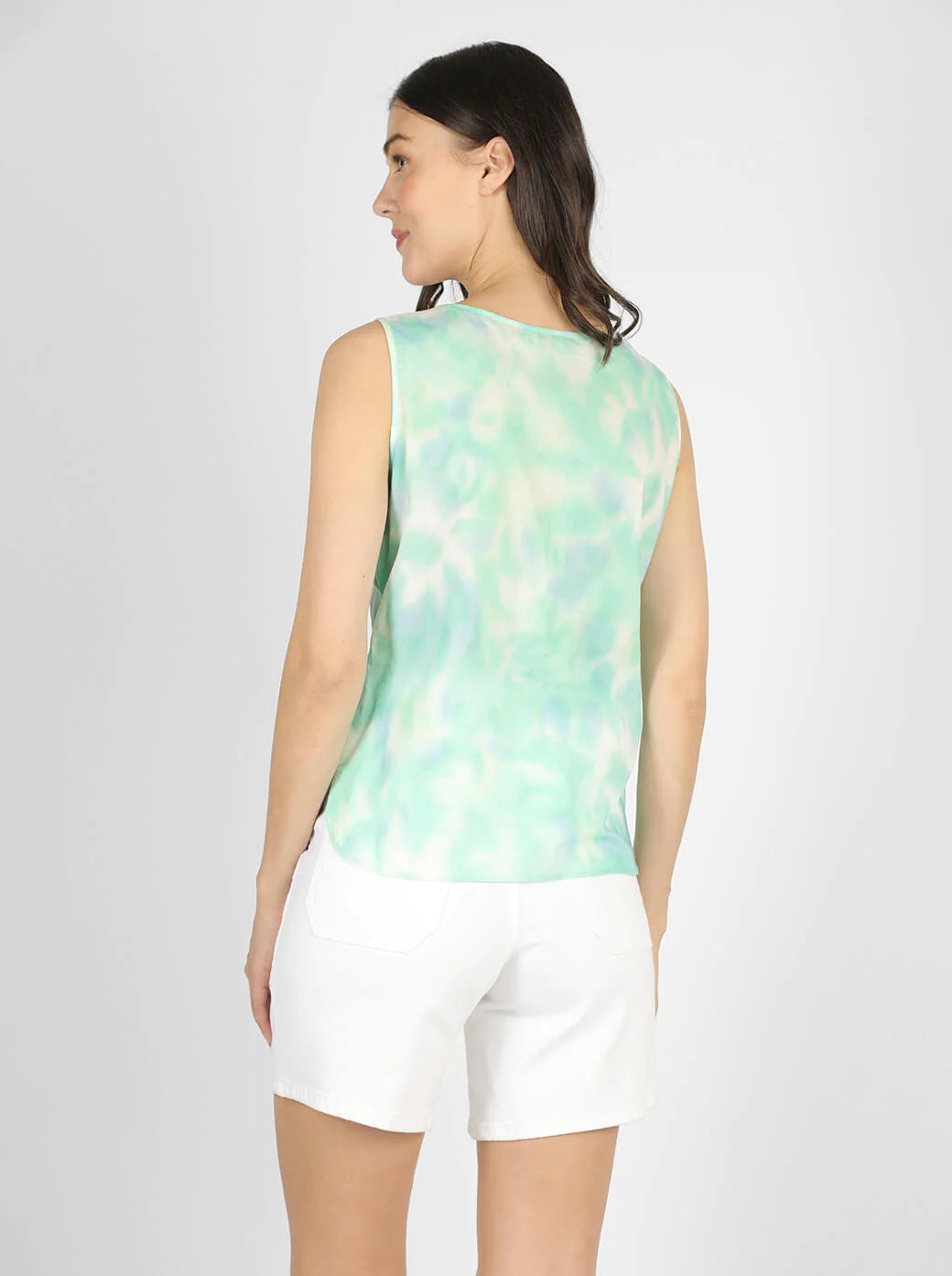 BLUSA VERDE ESTAMPADA 124019