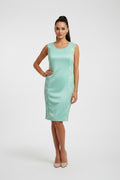 VESTIDO CORTO MENTA ENCAJE 1315