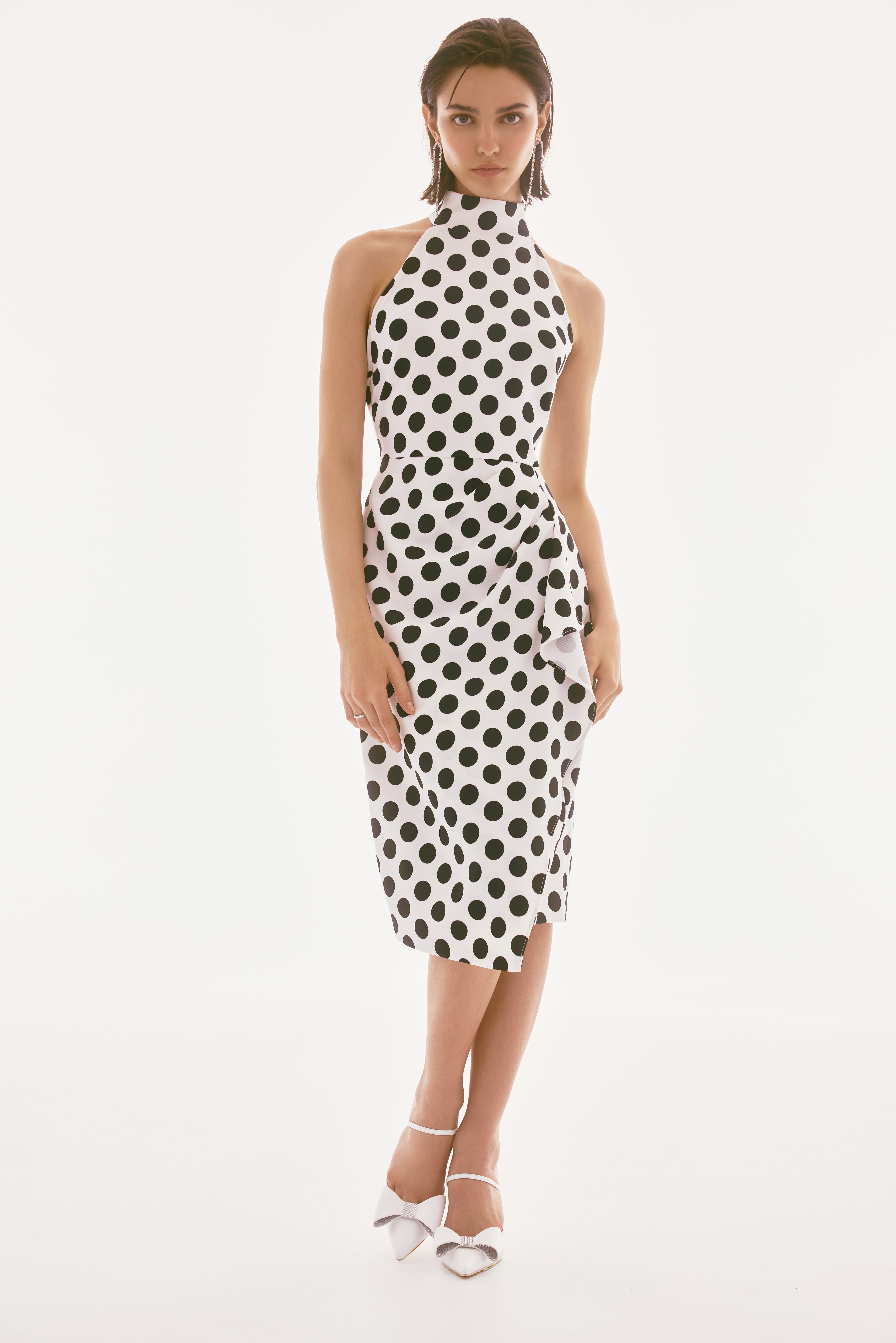 VESTIDO MIDI BLANCO ESTAMPADO 251759