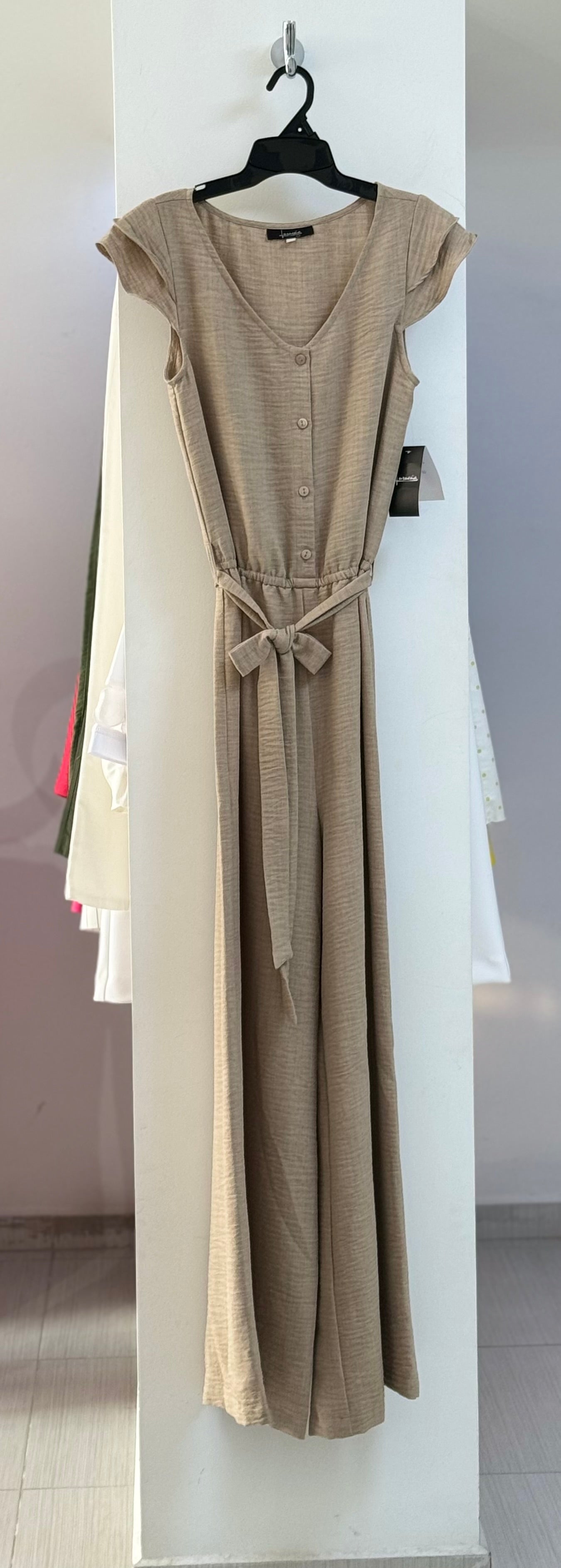 JUMPSUIT ROJO/BEIGE L35356