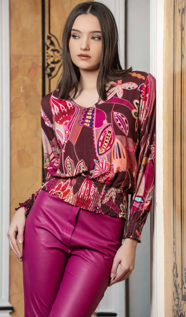 BLUSA UVA ESTAMPADA 07680