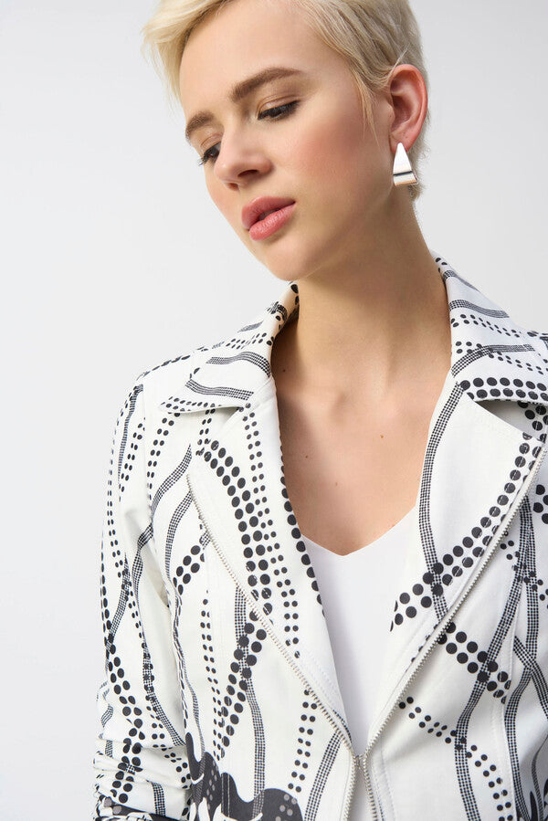 CHAQUETA BLANCA ESTAMPADA 251910
