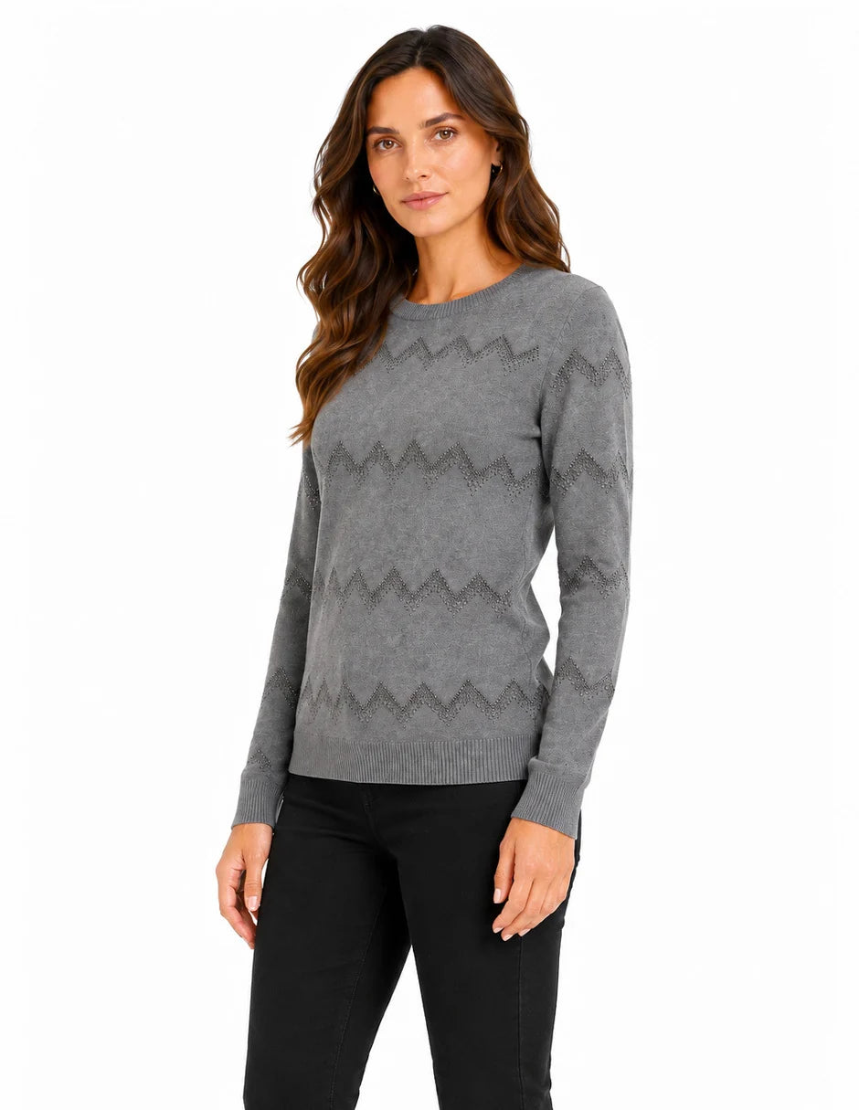 SUÉTER VINO/GRIS 226881