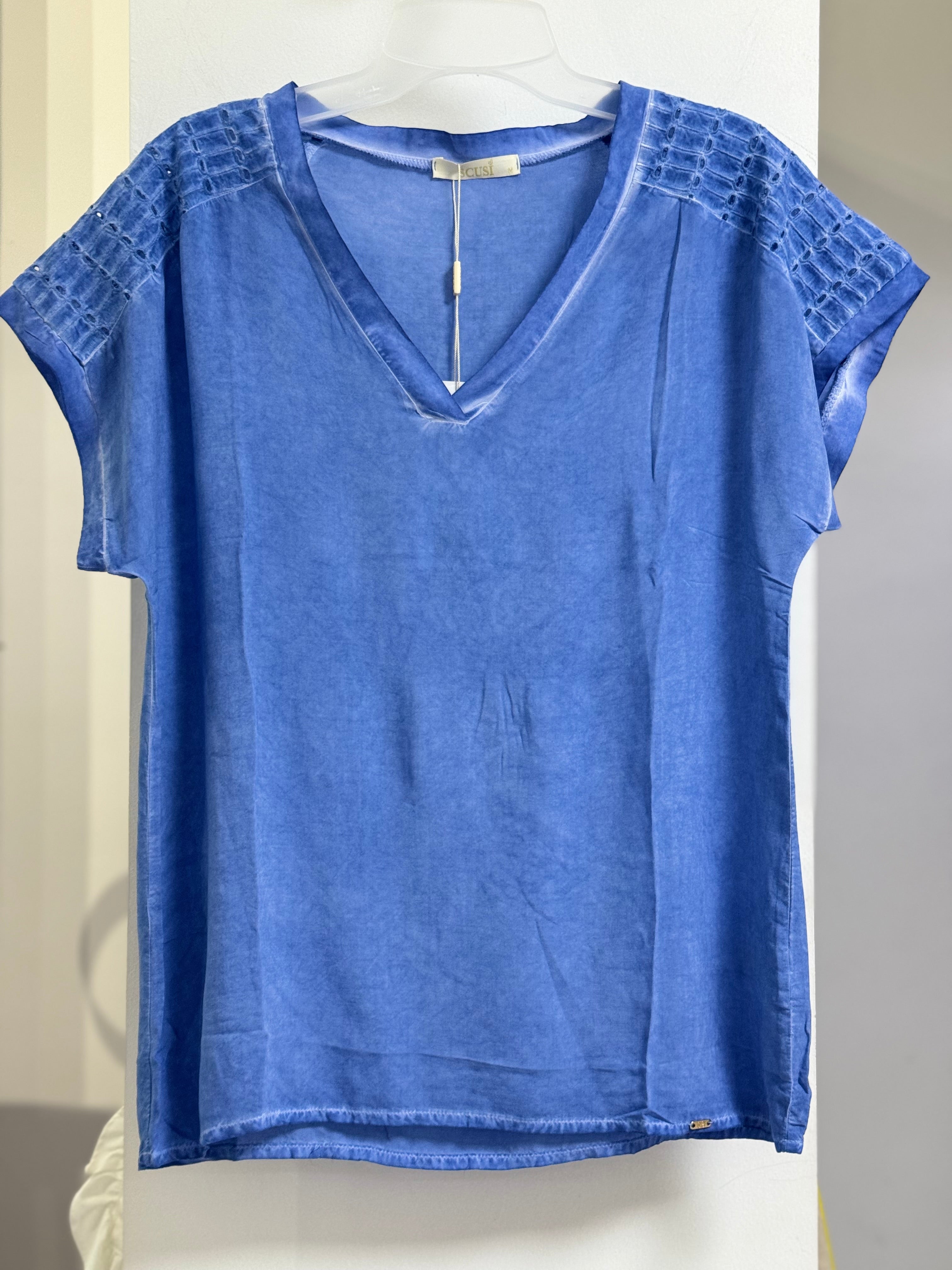 BLUSA AZUL/ROSA/VERDE LIMÓN 01269