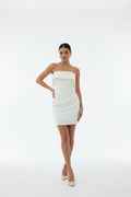 VESTIDO MINI CORTO BLANCO J2605