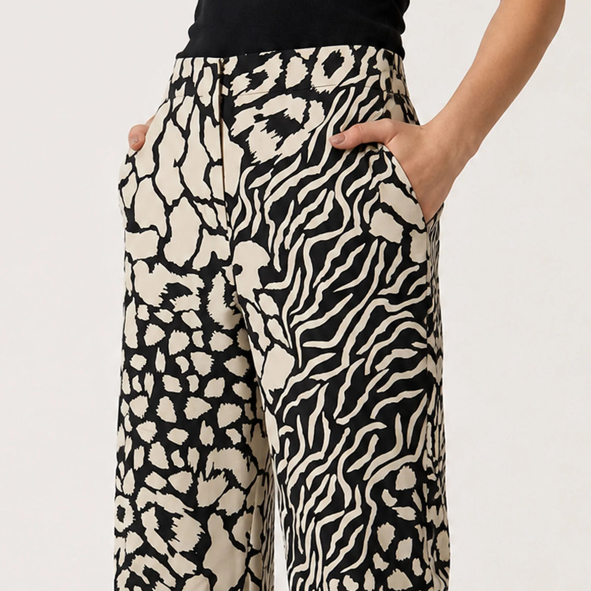 PANTALÓN BEIGE PRINT R26072
