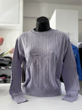 SUÉTER BEIGE/PURPURA L33299