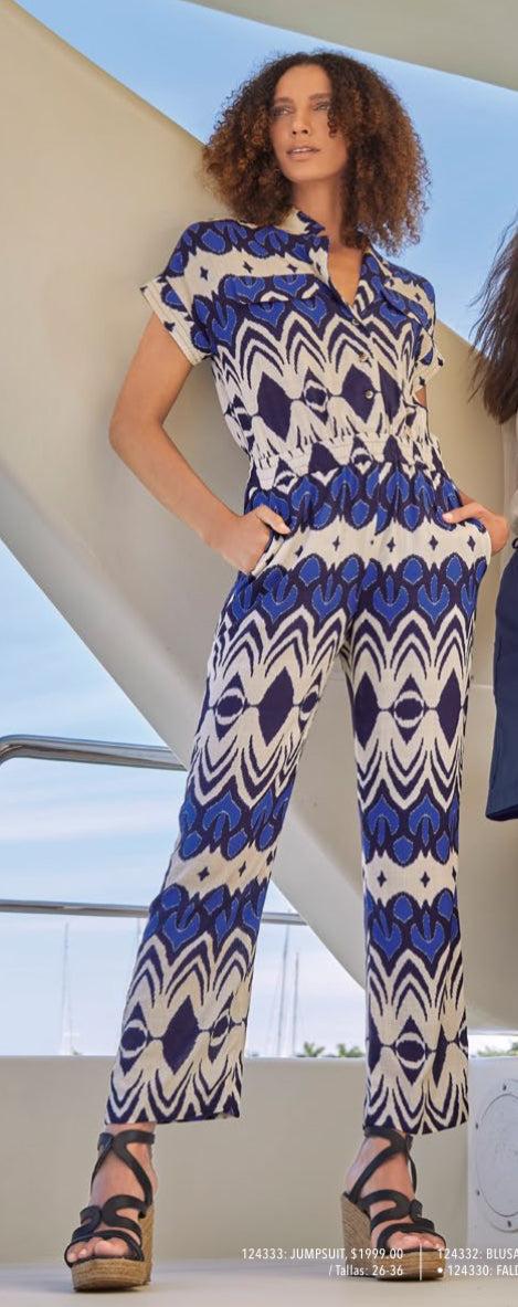 JUMPSUIT AZUL ESTAMPADO 124333