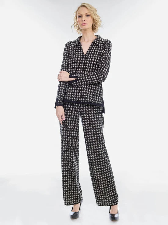 PANTALÓN NEGRO ESTAMPADO 224785
