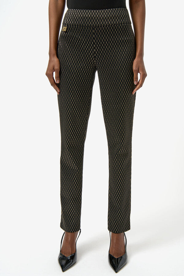 PANTALÓN NEGRO ORO/PLATA 254143