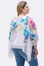 Cargar imagen en el visor de la galería, BLUSA BLANCA ESTAMPADA FLORES 251238
