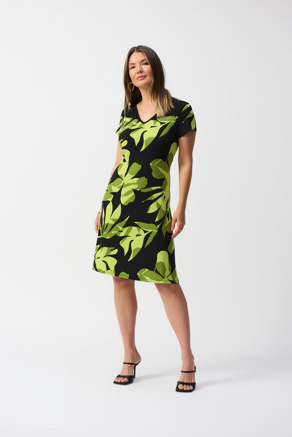 VESTIDO CORTO NEGRO ESTAMPADO 251200