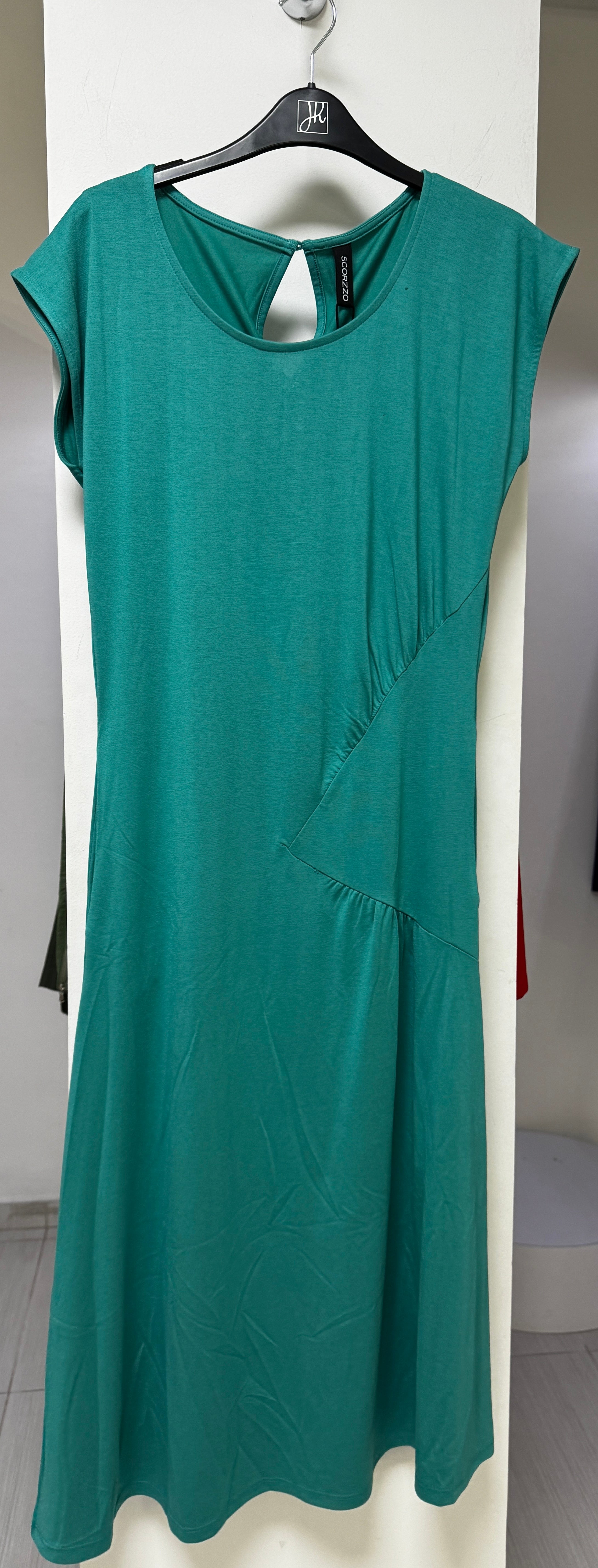 VESTIDO MIDI TURQUESA 125641