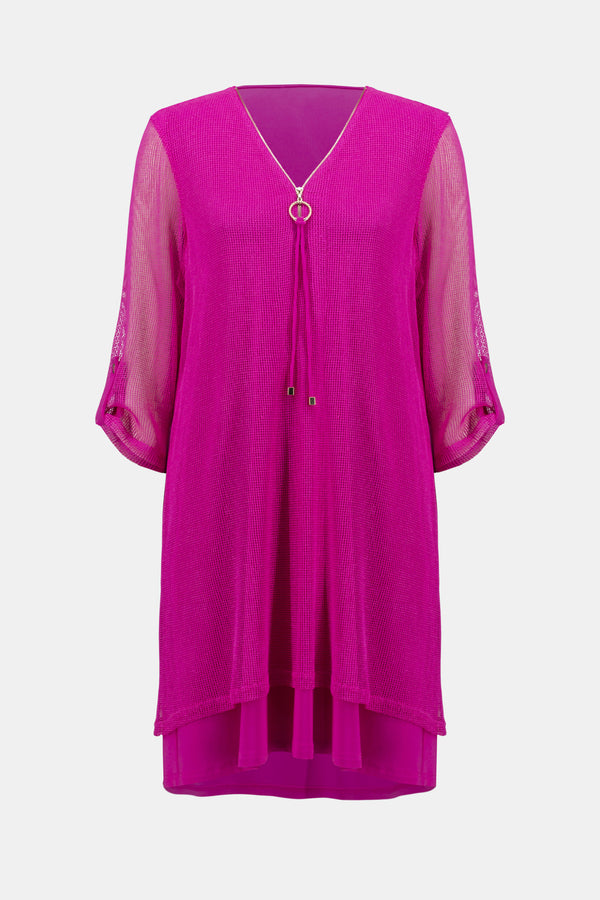 VESTIDO CORTO FIUSHA MALLA 241115