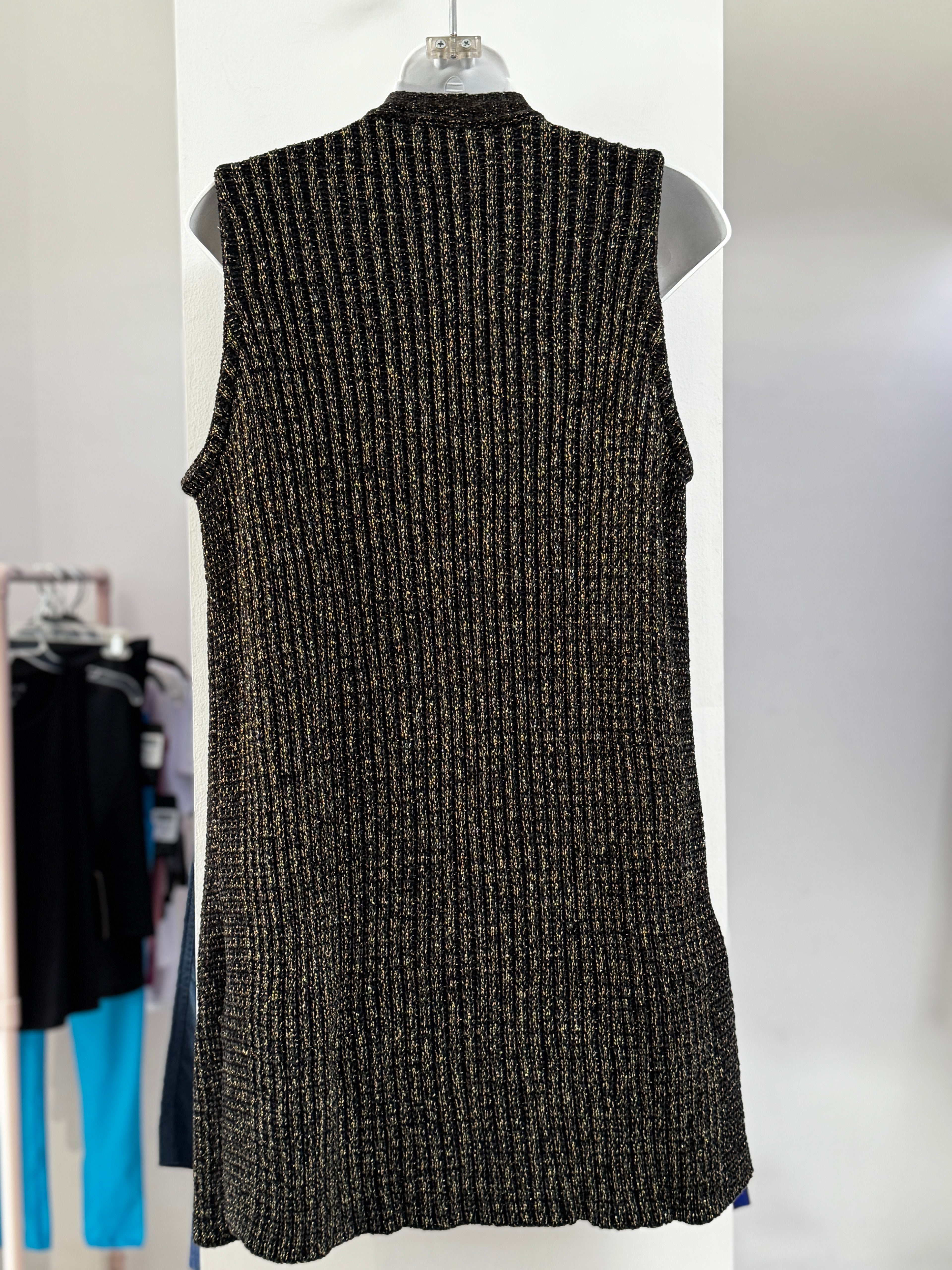 CHALECO NEGRO TEJIDO L33460