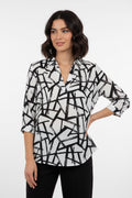 BLUSA BLANCA ESTAMPADA L35765