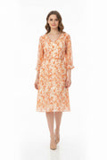VESTIDO CORTO NARANJA 9160
