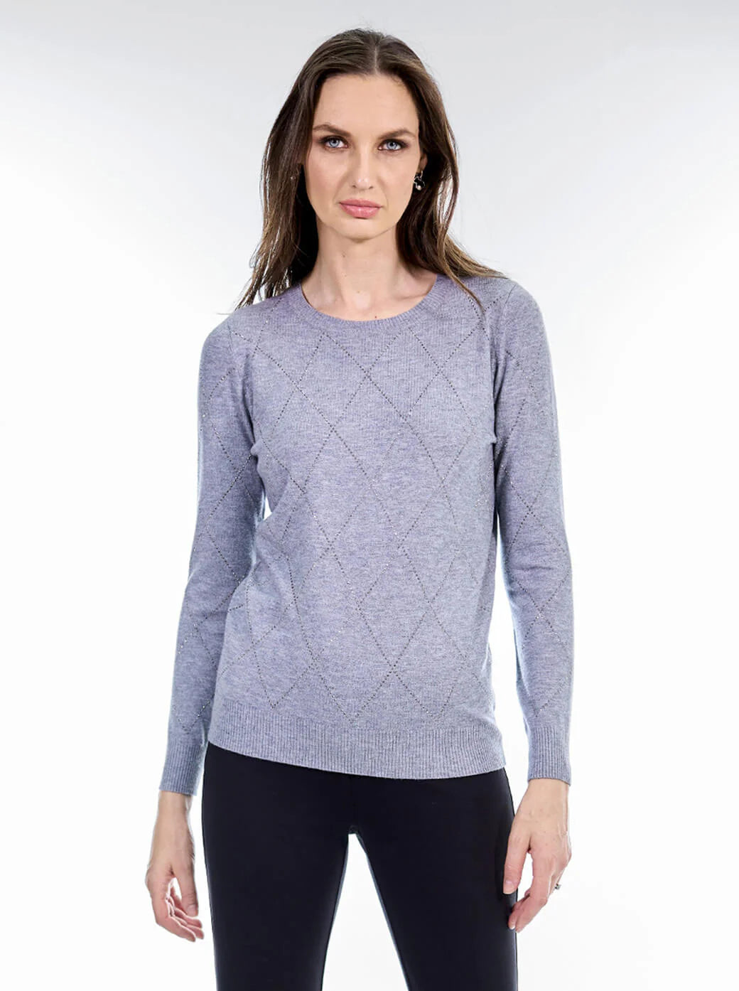 SUÉTER CAFE/GRIS/NEGRO 224979