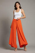 PANTALÓN PALAZZO/LILA MARRÓN/NARANJA 38262