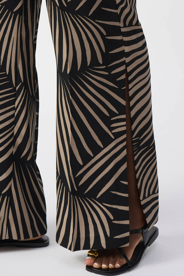 PANTALÓN NEGRO ESTAMPADO 251085