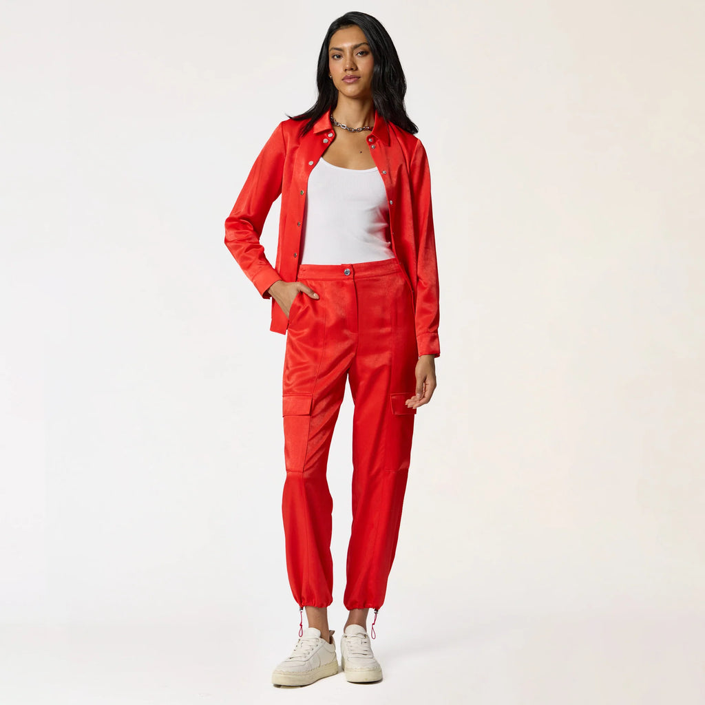 PANTALÓN CARGO ROJO R26086