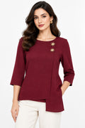 BLUSA VINO L35859