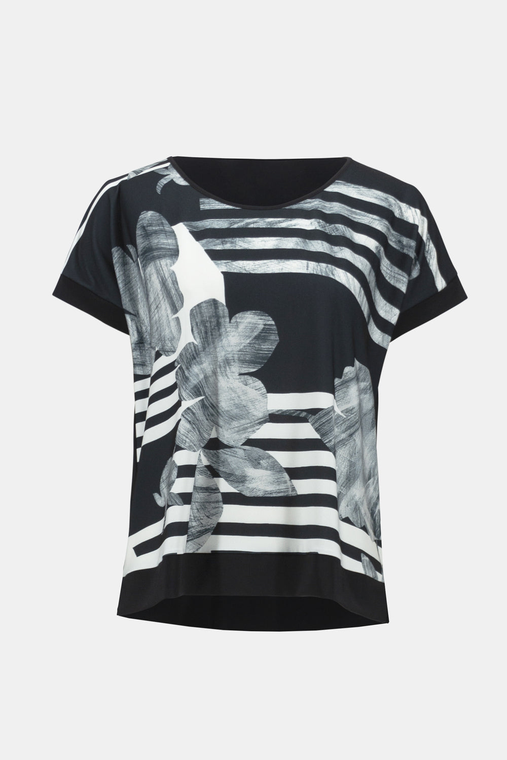 BLUSA NEGRA ESTAMPADA 242180