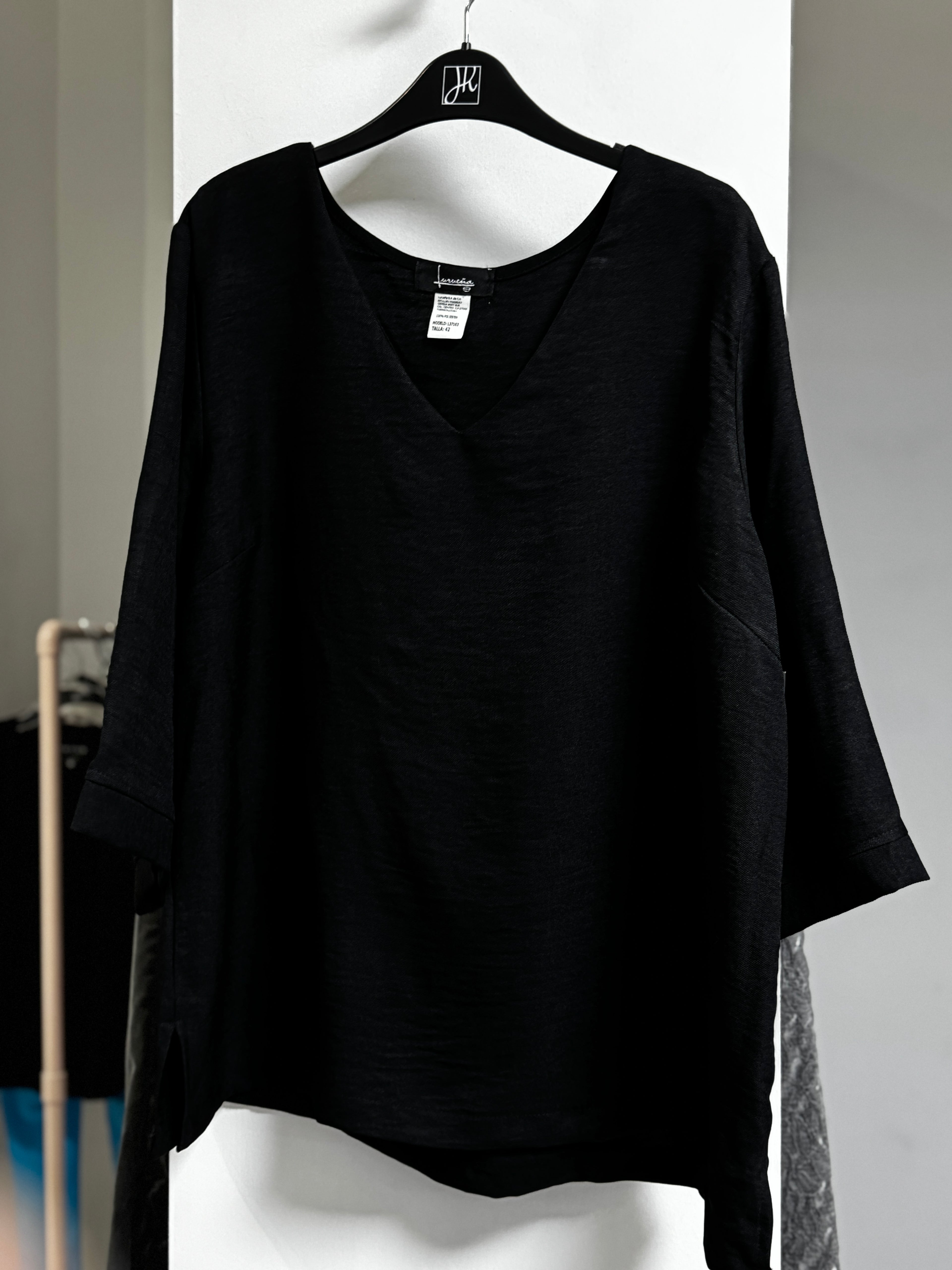 BLUSA AZUL/CAFE/NEGRO L37163