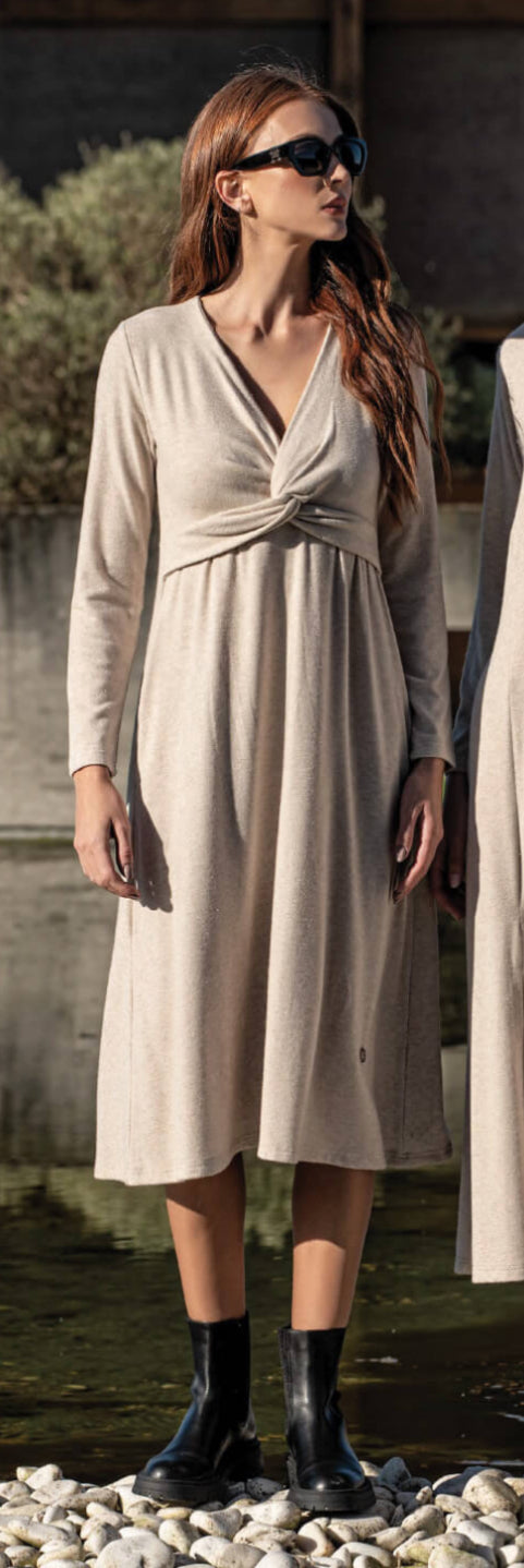 VESTIDO NEGRO/GRIS/ROSA 05457